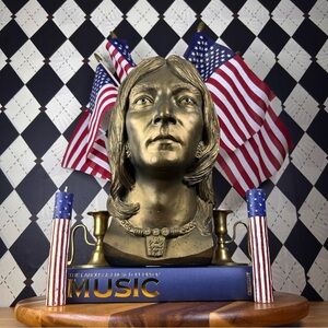 John Lennon Bust Life Size by Neal Martz – Bronze Finish Sculpture| Esco 1980